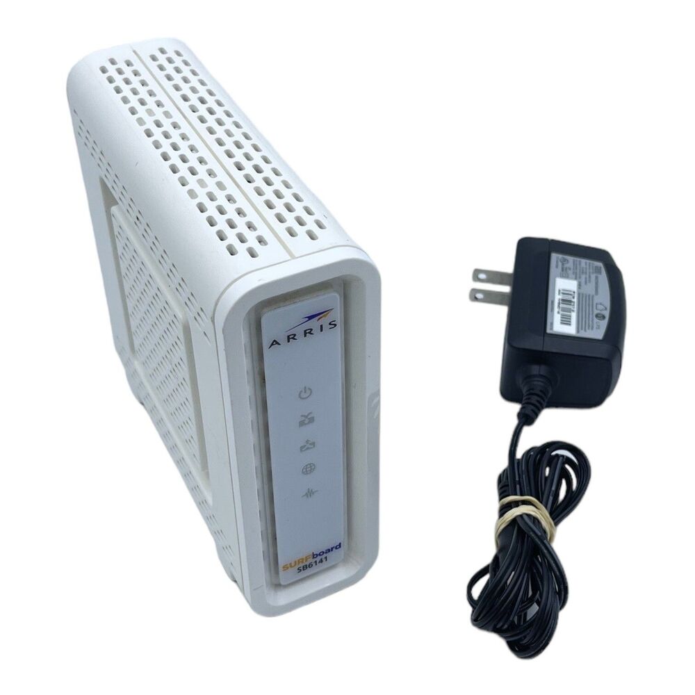 ARRIS Motorola SURFboard SB6141 Docsis 3.0 Cable Modem With Power supply